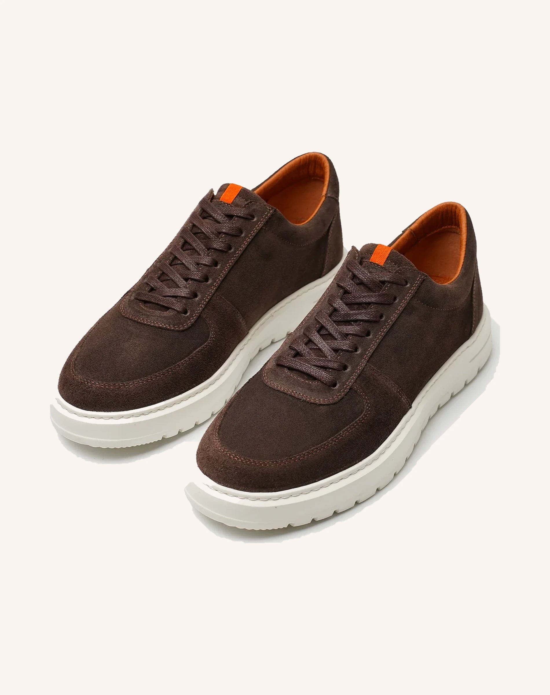 Men Suede Lace Up Low Top Sneakers