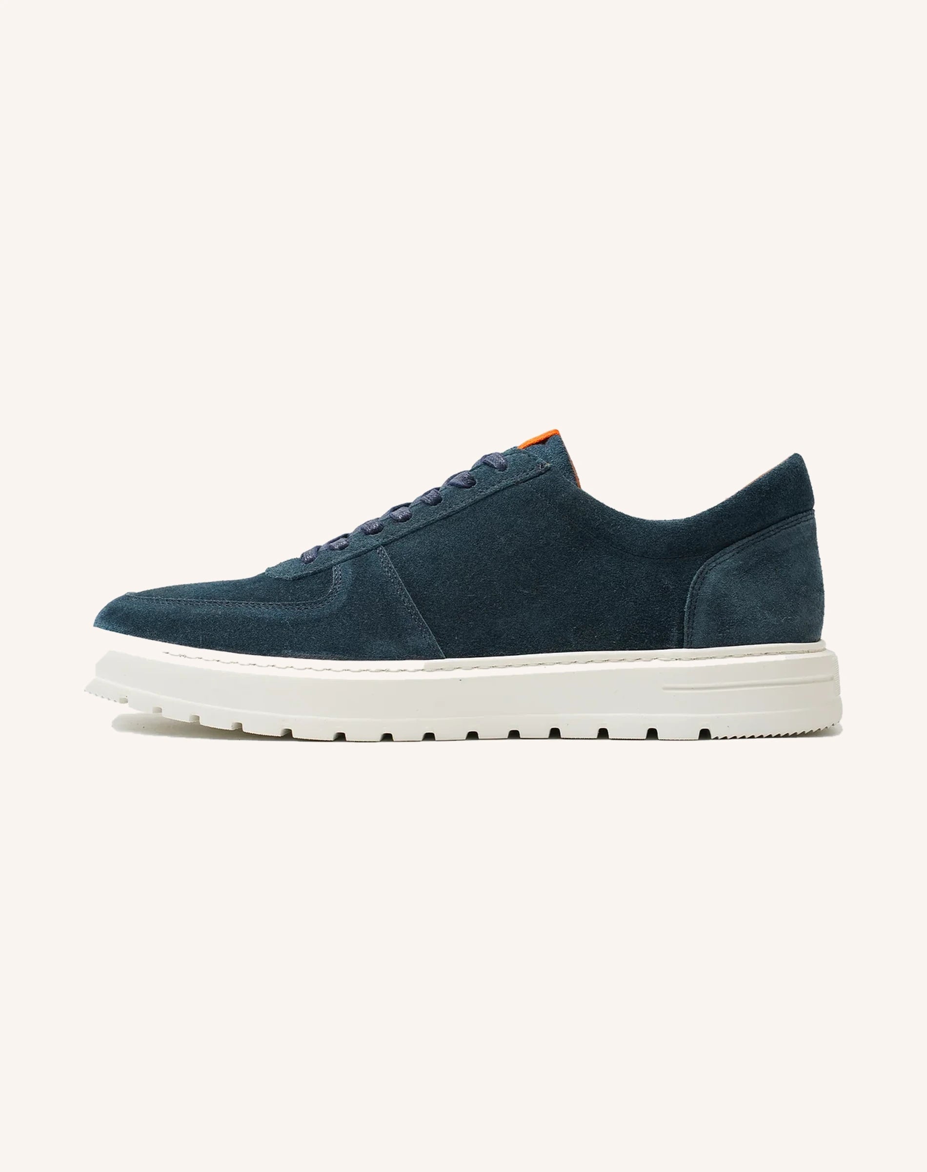 Men Suede Lace Up Low Top Sneakers