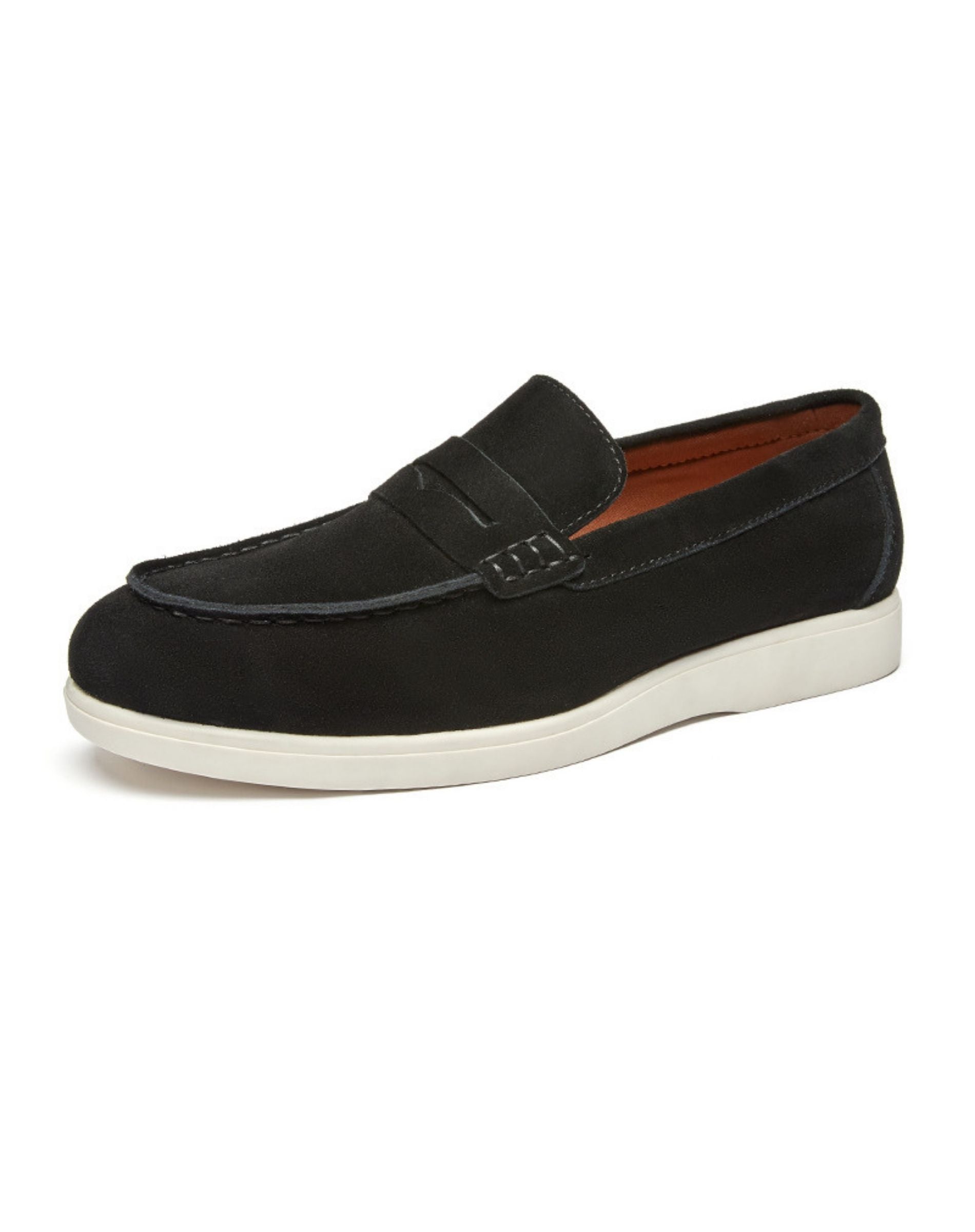 Men’s Suede Penny Loafers Slip On Casual Shoes