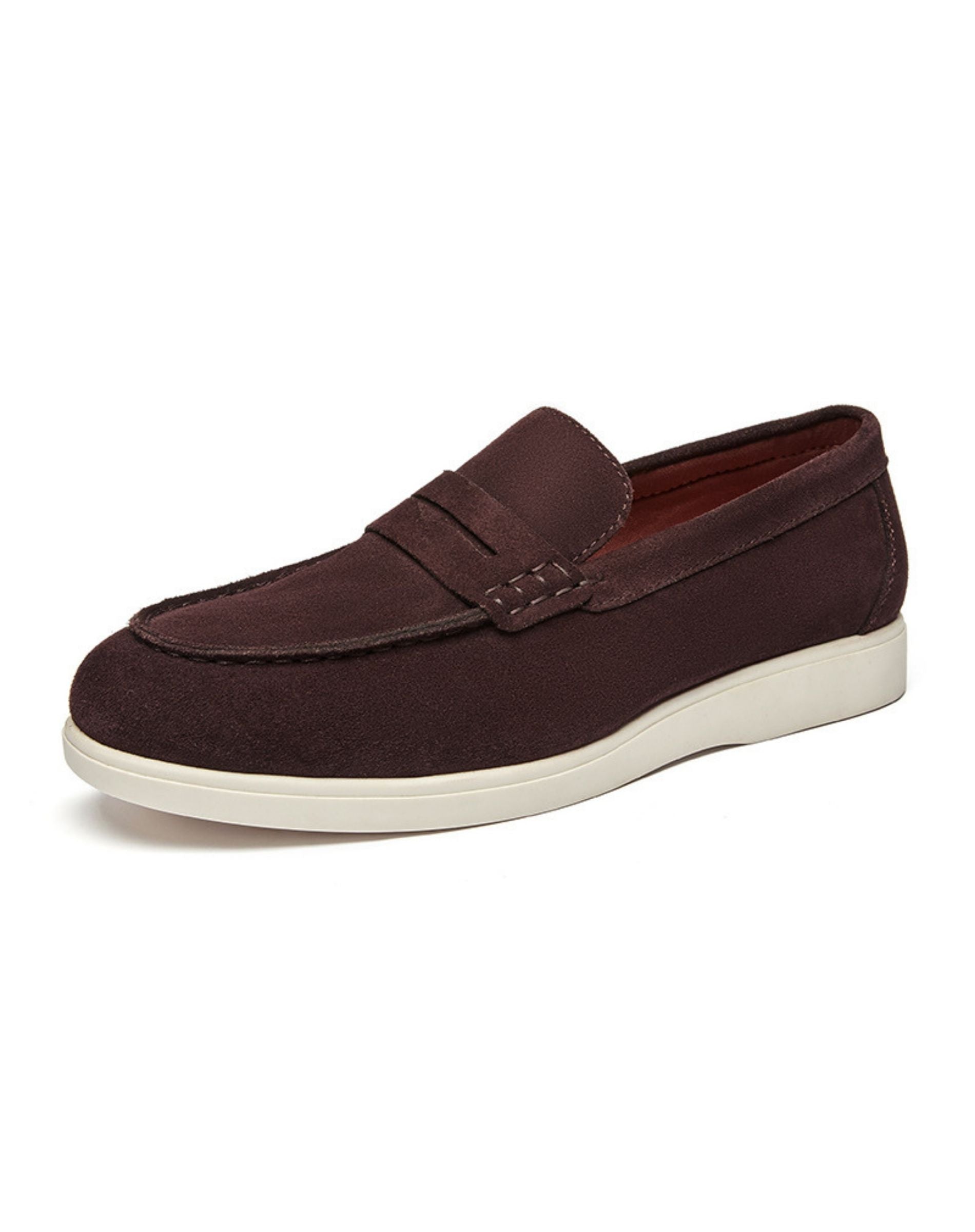 Men’s Suede Penny Loafers Slip On Casual Shoes