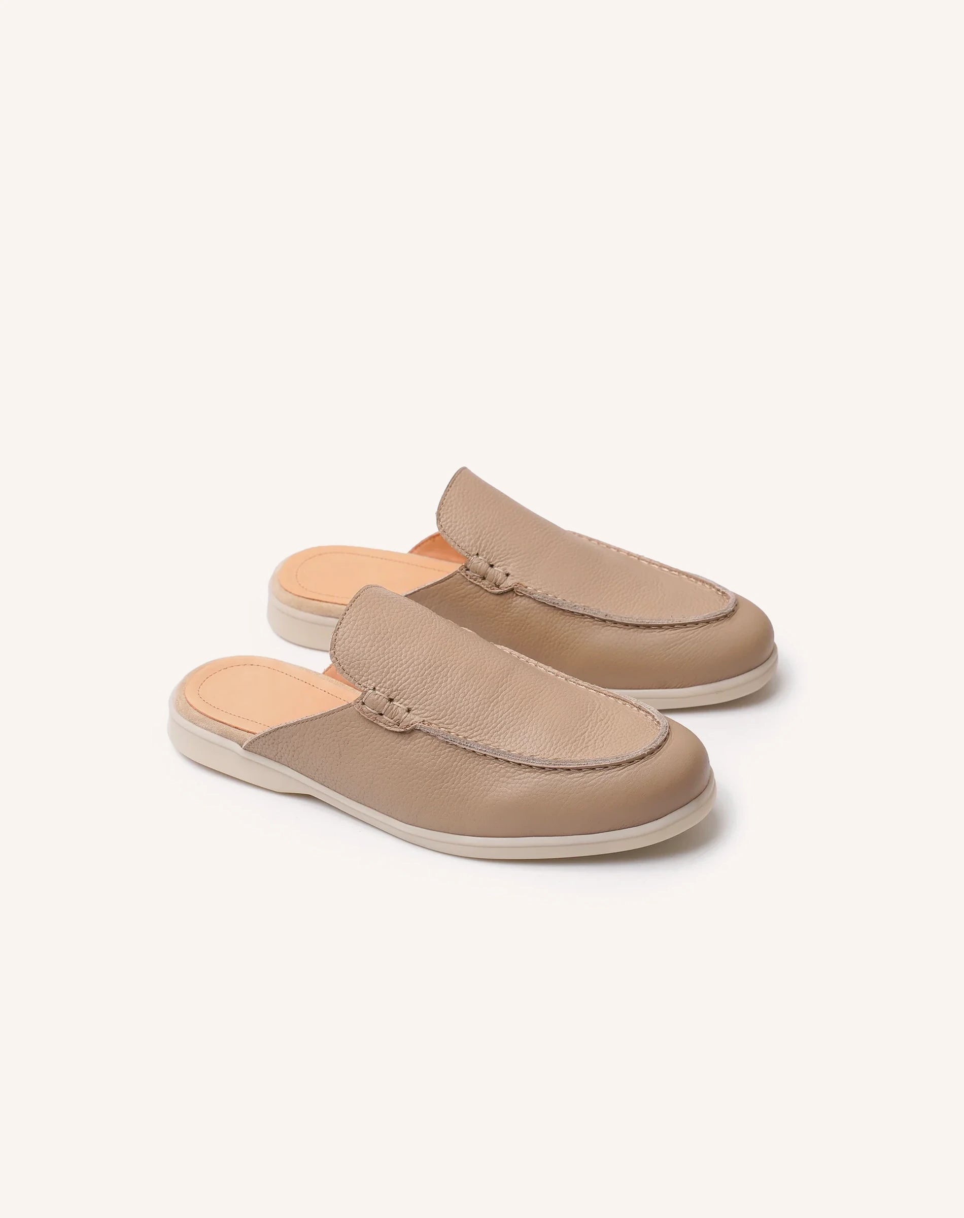 Men Backless Loafer Slippers Slip On Mule Shoes