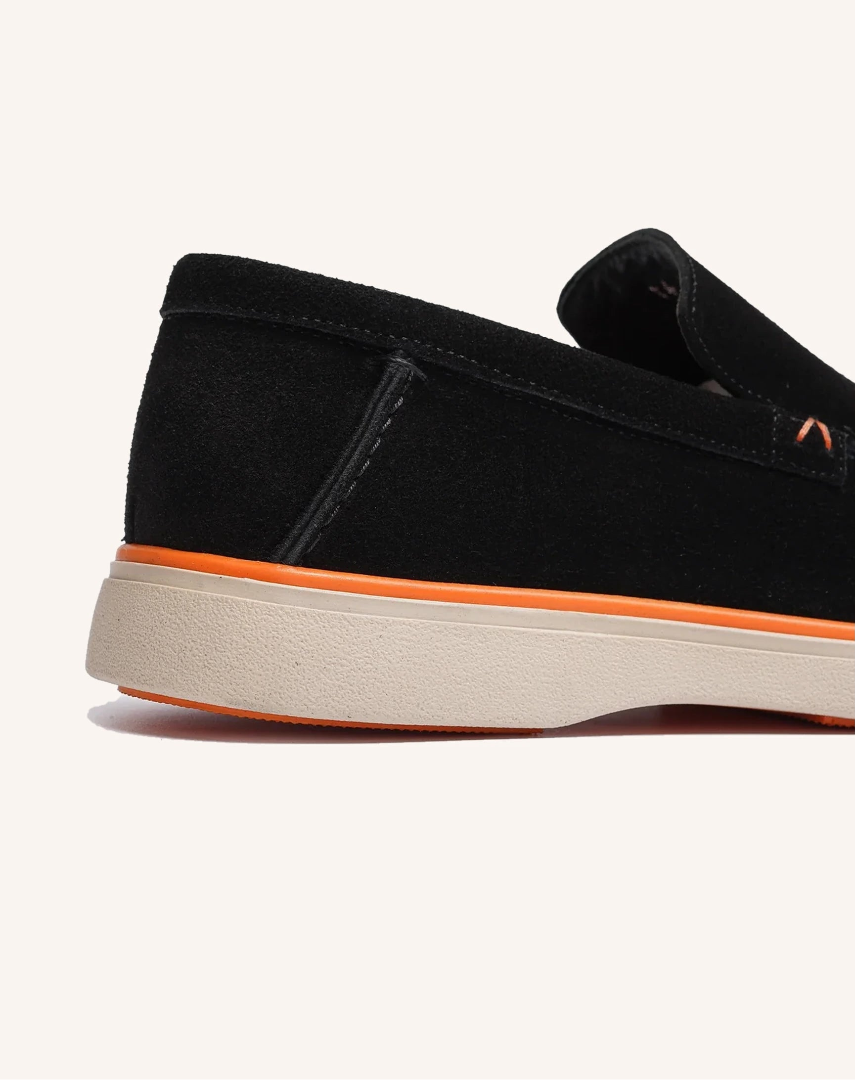 Men Suede Slip On Loafers Contrast Sole