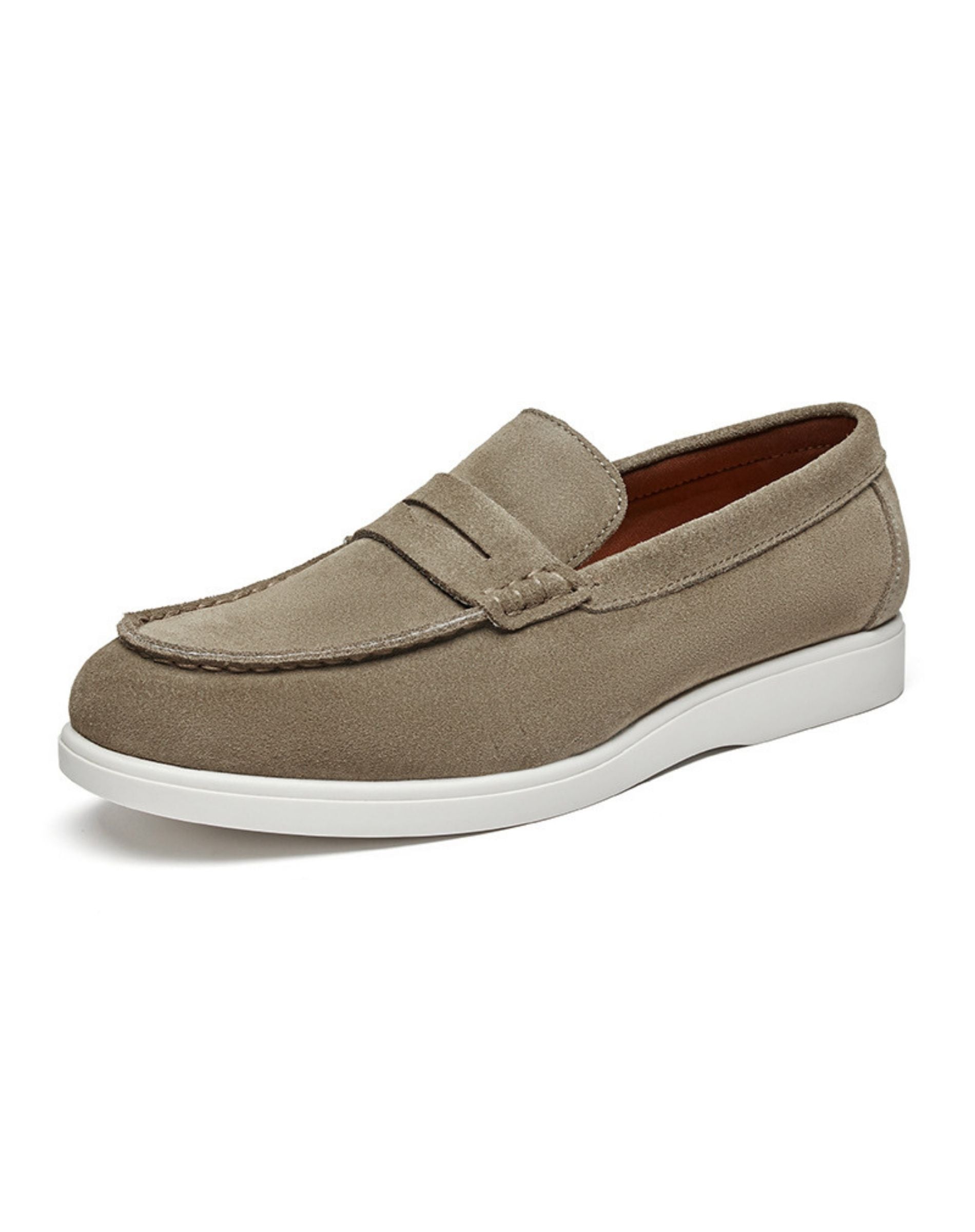 Men’s Suede Penny Loafers Slip On Casual Shoes