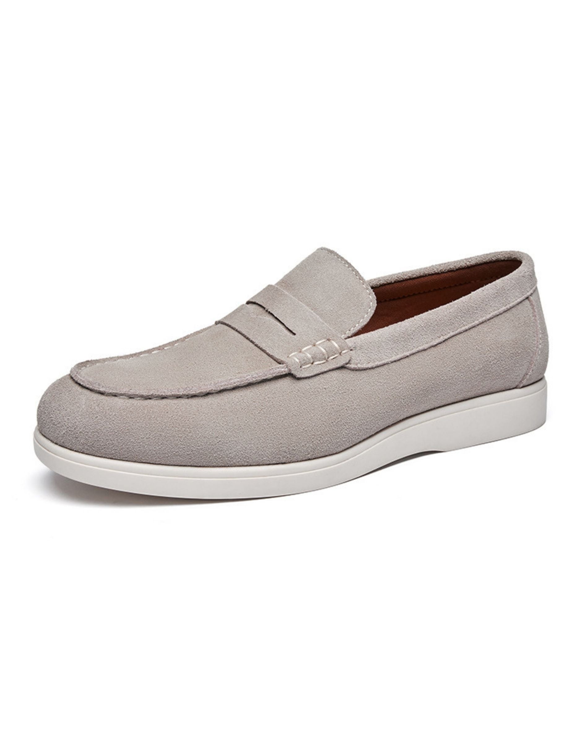 Men’s Suede Penny Loafers Slip On Casual Shoes